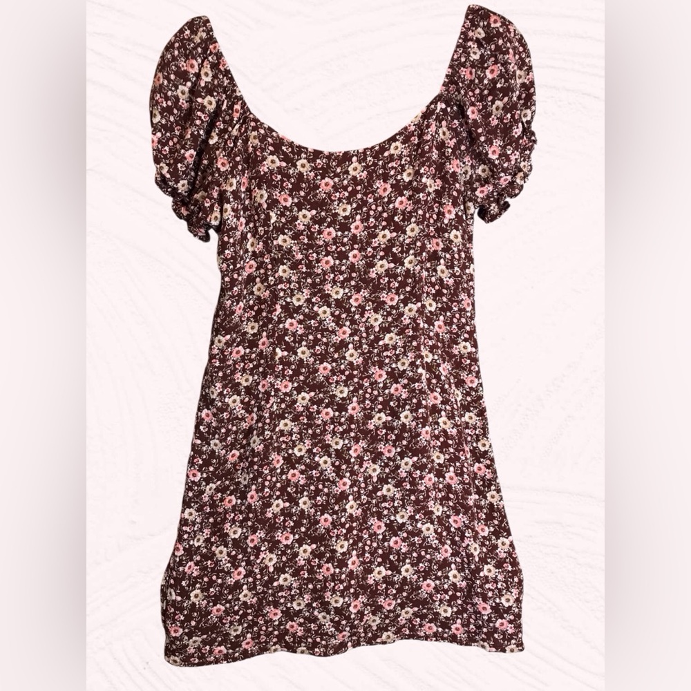 NWOT Altar’d State Women’s S Floral Mini Dress Boho Cottagecore Prairie Puff $80